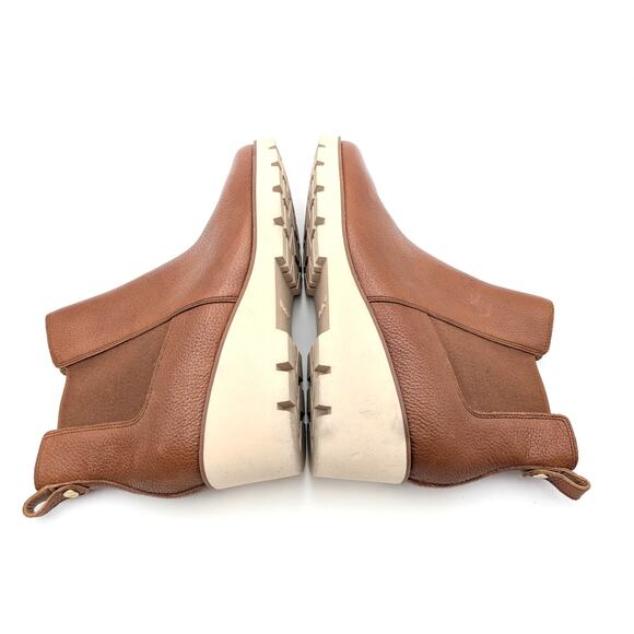 Vionic Aliso Wedge Chelsea Leather Ankle Boots Women's Brown Size US12 EU43 - Picture 11 of 12